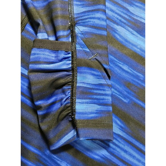 Ralph Lauren Athletic Pullover Women’s S Blue 1/4 Zip Long Sleeve Thumb Holes - Picture 8 of 9